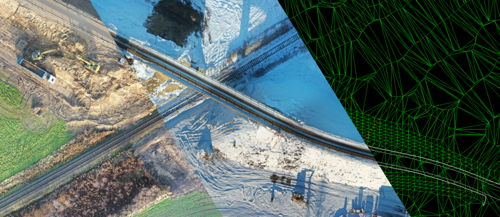 sammensat grafik fra droneoverflyvning